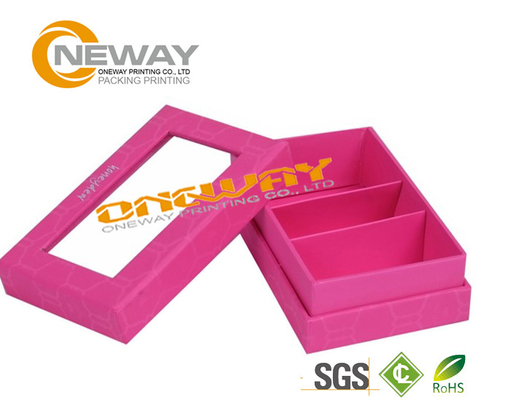Full Color Elegant Square Rigid Cardboard Flower Paper Box with Clear Pvc Window
