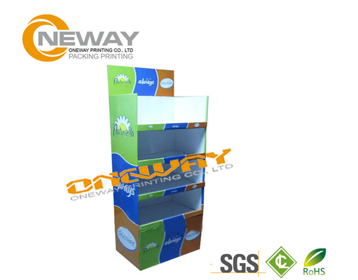 Rectangle Cardboard Display Stands Foil - Stamping Finishing for Advertisement