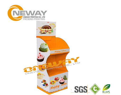 Rectangle Cardboard Display Stands Foil - Stamping Finishing for Advertisement