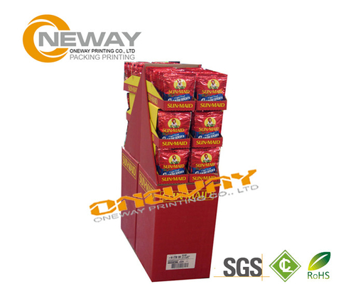 Cardboard Display Stands Racks for Food , Corrugated Floor Displays