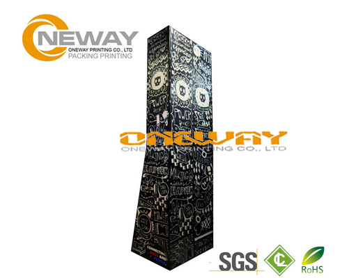 Free Standing POS Cardboard Advertising Displays With Pegs For Small Items