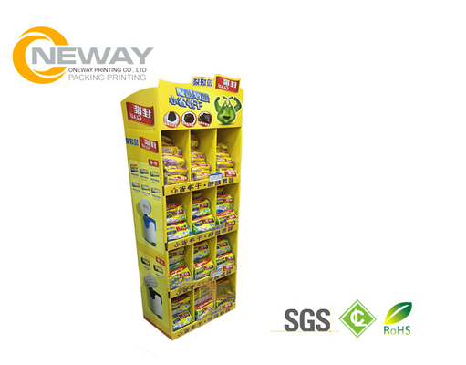 Oreo Cookies Paper Cardboard Shelving Displays , Retail Display Racks