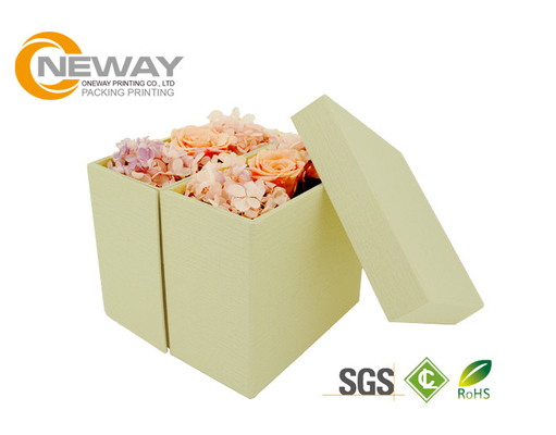Exquisite Packaging Flower Gift Box For Roses , Pretty Flower Shipping Boxes